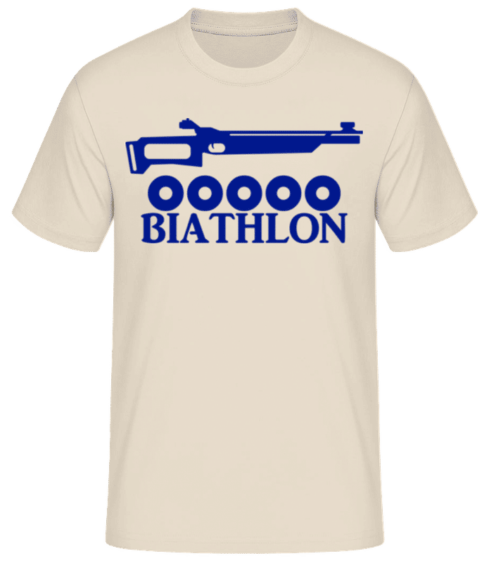 Vista previa: Biathlon Icon Blue 1 - Camiseta básica para hombre - Crema - delante