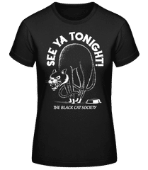 Black Cat Society · Frauen Basic T-Shirt
