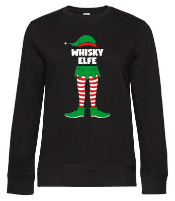 Whisky Elfe - Frauen Standard Pullover - Schwarz - Vorne