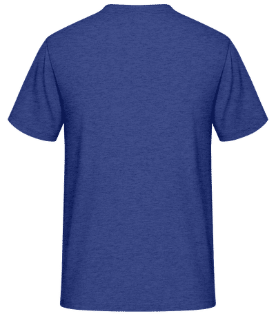 Star Wars - The Mandalorian - Yoda Child Box Grid - Men&#039;s T-Shirt - Heather royal blue - Back