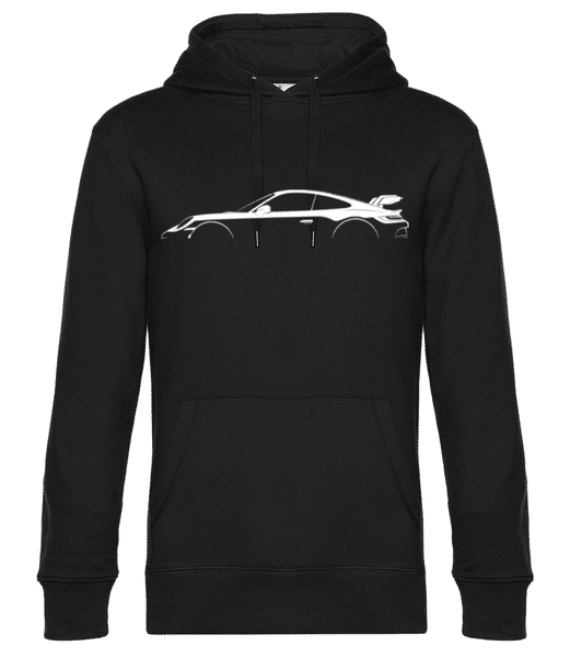Aperçu: 'Porsche 911 GT3 (992)' Silhouette - Sweat à capuche premium Unisexe - Noir - Devant