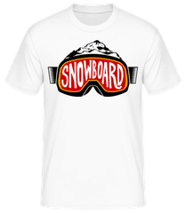 Snowboarding Logo Goggles · Camiseta para hombre B&C