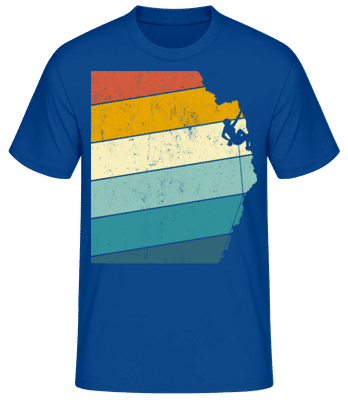 Grimpeur Rétro Femme - T-shirt standard Homme - Bleu royal - Devant