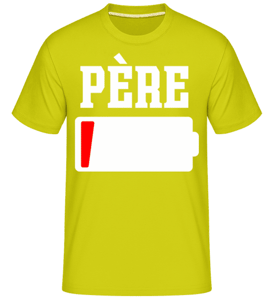 Aperçu: Père -  T-Shirt Shirtinator homme - Citron vert - Devant