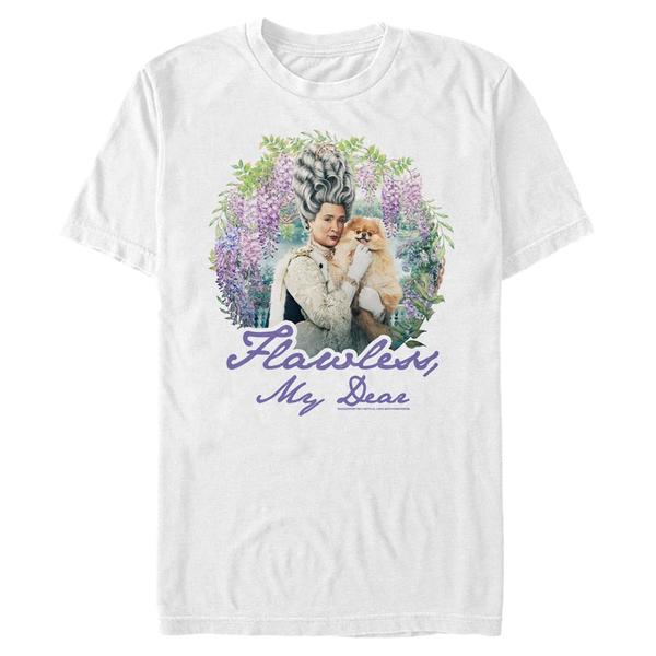 Aperçu: Netflix - La chronique des Bridgerton - Queen Charlotte Flawless Queen - Homme T-shirt - Blanc - Devant