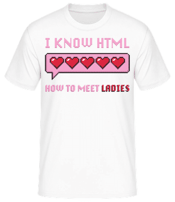 I Know HTML - T-shirt standard Homme - Blanc - Devant