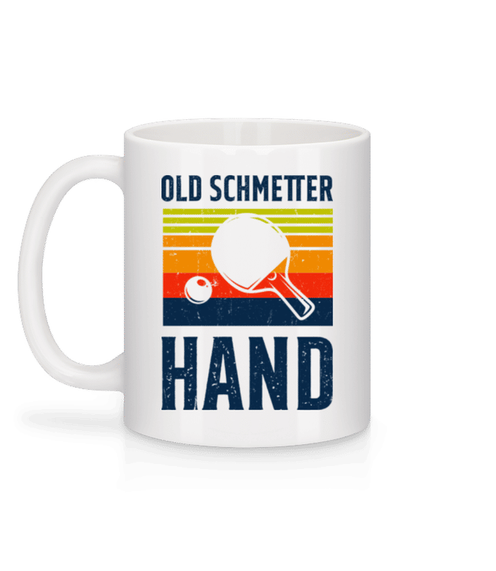 Vorschau: Old Schmetter Hand - Tasse - Weiß - Hinten