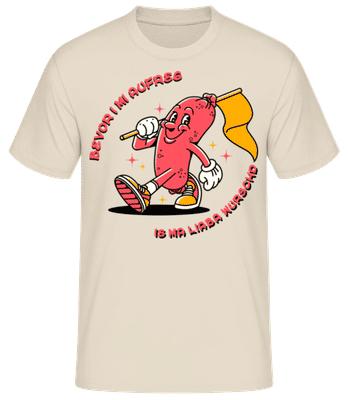 Is Ma Liaba Wurschd - Männer Basic T-Shirt - Creme - Vorne