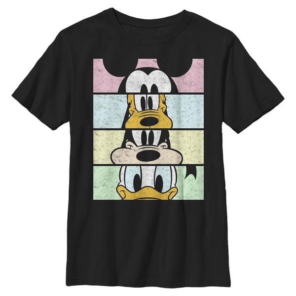 Aperçu: Disney - Mickey Mouse - Skupina Crew Crop - Enfant T-shirt - Noir - Devant