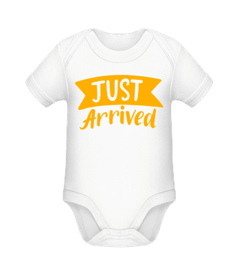 Just Arrived - Organic Baby Body - White - Front