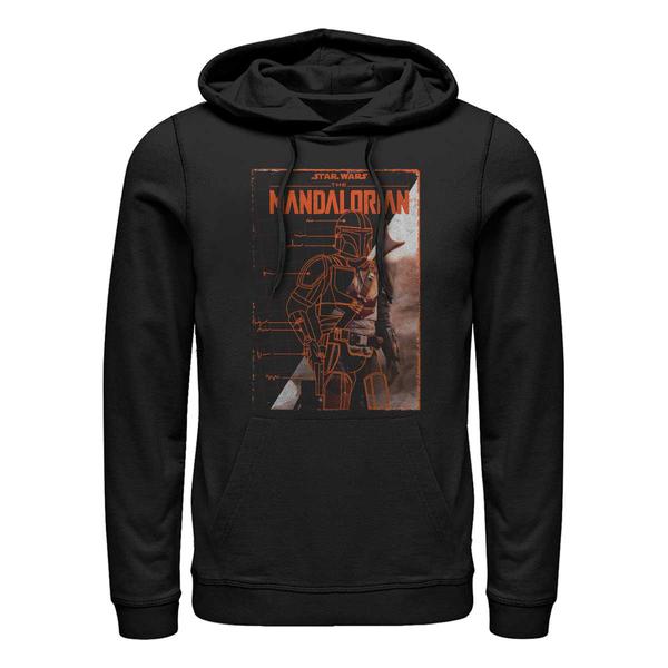 Aperçu: Star Wars - The Mandalorian - Skupina Gallery Poster - Unisex Sweat à capuche - Noir - Devant