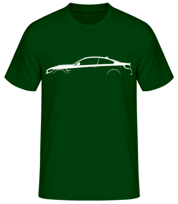 'BMW M4 Coupe F82' Silhouette - Men's Basic T-Shirt - Bottle green - Front