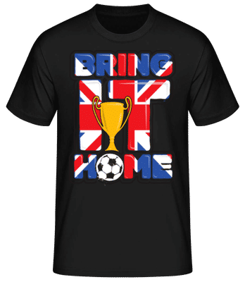 Futbal Británia Priveďte ho domov - Pánske basic tričko - Čierna - Predné