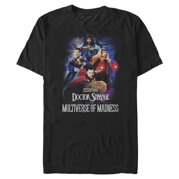 Aperçu: Marvel - Doctor Strange - Photo de groupe Poster Group - Homme T-shirt - Noir - Devant