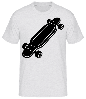 Longboard - Camiseta básica para hombre - Gris moteado - delante
