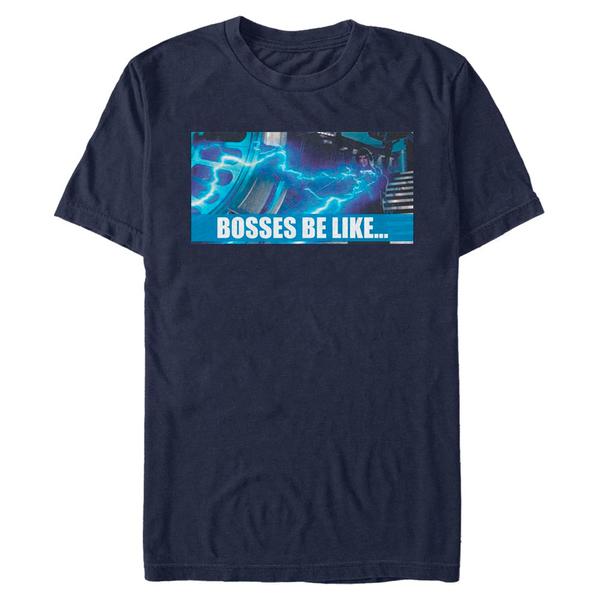 Aperçu: Star Wars - Emperor Palpatine Bosses Be Like - Homme T-shirt - Bleu marine - Devant