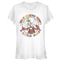 Disney - Mickey Mouse - Goofy A Little - Femme T-shirt - Blanc - Devant
