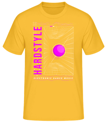 Hardstyle Dance Music - Men's Basic T-Shirt - Golden yellow - Front