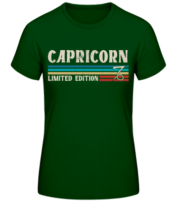 Sternzeichen Capricorn Limited - Frauen Basic T-Shirt - Flaschengrün - Vorne