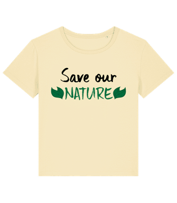 Save Our Nature - Dámské bio tričko Stanley Stella 2.0 - Pastelově žlutá - Napřed