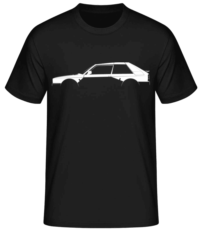 Preview: 'Lancia Delta S4 SE038' Silhouette - Men's Basic T-Shirt - Black - Front