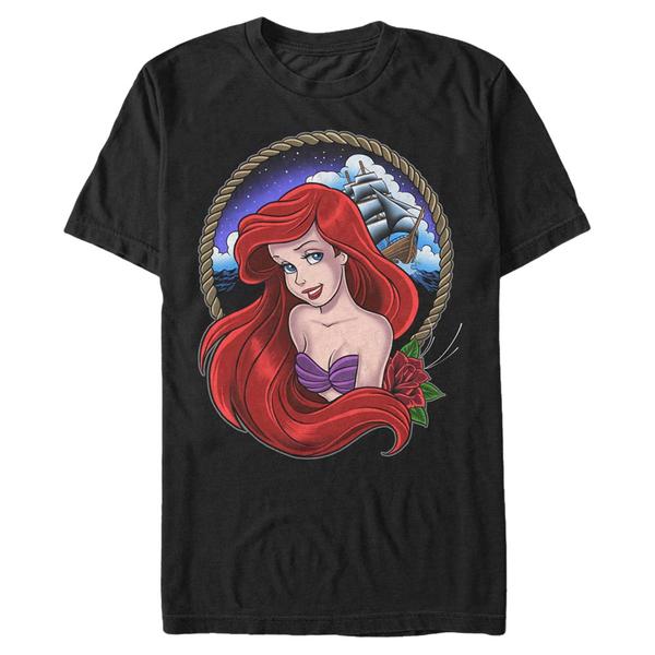 Aperçu: Disney - Ariel La Petite Sirène - Malá mořská víla Part of Your World - Homme T-shirt - Noir - Devant
