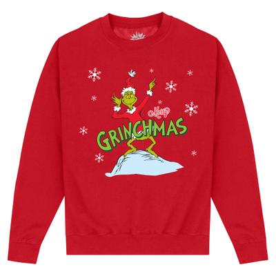 CPLG - The Grinch - The Grinch Merry Grinchmas - Weihnachten - Unisex Pullover - Rot - Vorne