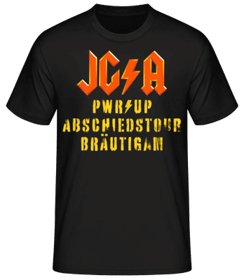 JGA Abschiedstour Bräutigam - Männer T-Shirt B&C - Schwarz - Vorne