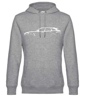 'Jaguar F-Pace SVR' Silhouette - Sweat à capuche standard homme - Gris chiné - Devant