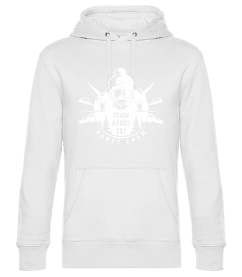 Team Apres Ski - Unisex Premium Hoodie - Weiß - Vorne