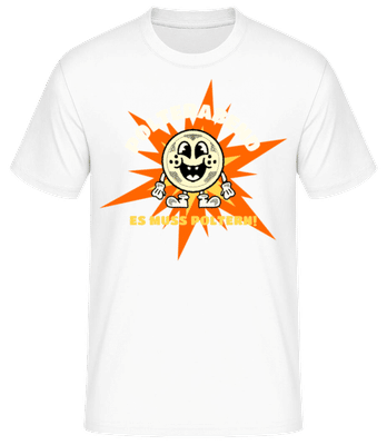 Polterabend Es Muss Poltern - Männer Basic T-Shirt - Weiß - Vorne