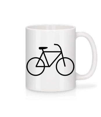 Vélo - Mug en céramique blanc - Blanc - Devant