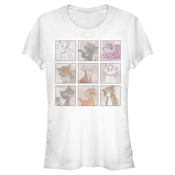 Aperçu: Disney Classics - Mickey Mouse - Skupina Disney Kitties - Femme T-shirt - Blanc - Devant