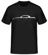 'Alpine A110' Silhouette - T-shirt standard Homme - Noir - Devant