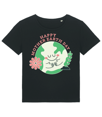 Happy Mother Earth Day - Dámske bio tričko Stanley Stella 2.0 - Čierna - Predné