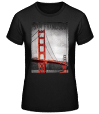 San Francisco Golden City - Camiseta básica de mujer - Negro - delante