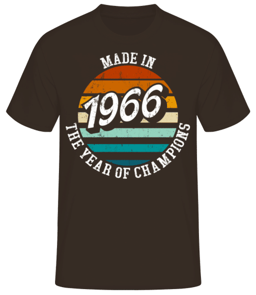 Aperçu: 1966 The Year Of Champions - T-shirt standard Homme - Marron - Devant