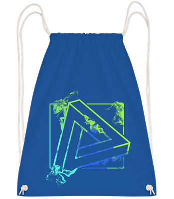 Impossible Triangle - Drawstring batoh so šnúrkami - Kráľovská modrá - Predné