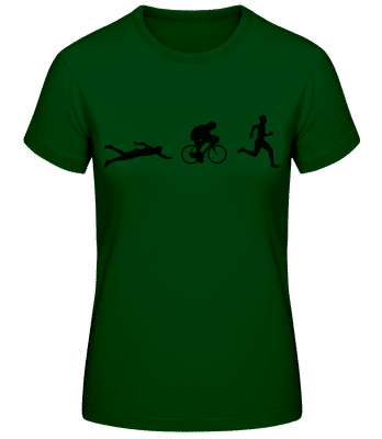Triathlon - Women's Basic T-Shirt - Bottle green - Front