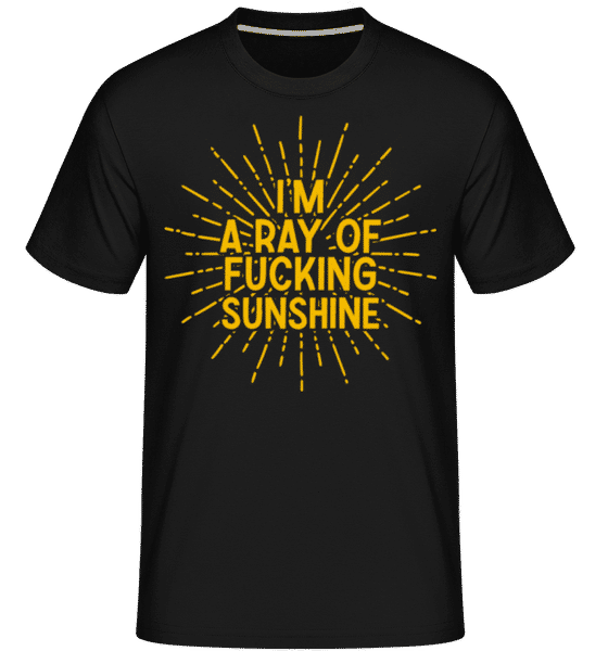 Preview: I'm A Ray Of Fckn Sunshine -  Shirtinator Men's T-Shirt - Black - Front