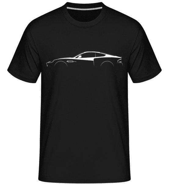 Preview: 'Aston Martin Vanquish 2001' Silhouette - Shirtinator Men's T-Shirt - Black - Front