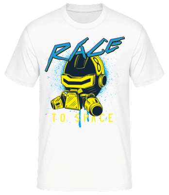 Race To Space - T-shirt standard Homme - Blanc - Devant
