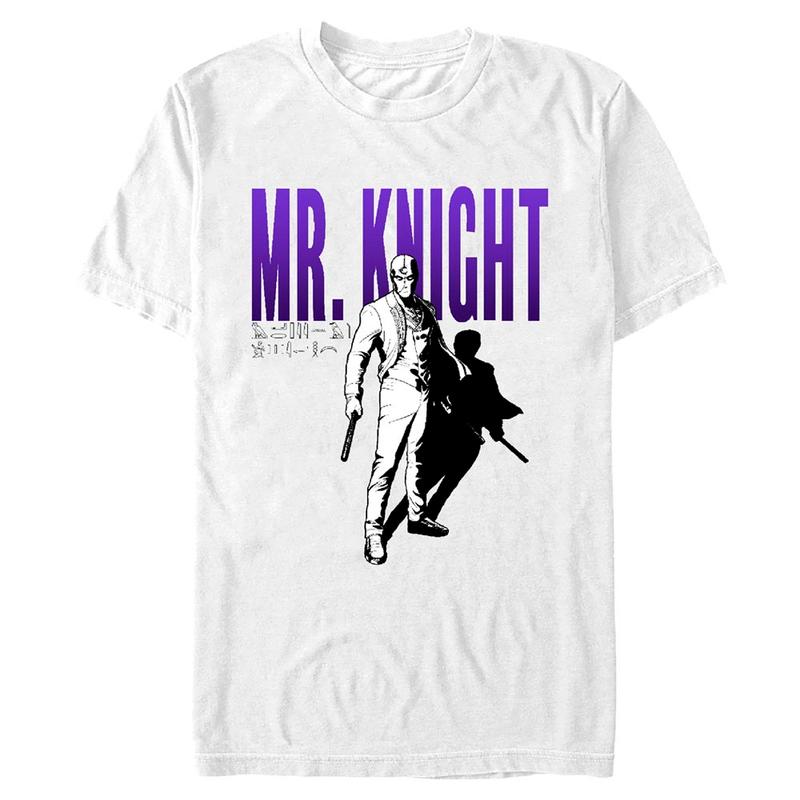 Vorschau: Marvel - Moon Knight - Moon Knight Mr Shadow - Männer T-Shirt - Weiß - Vorne