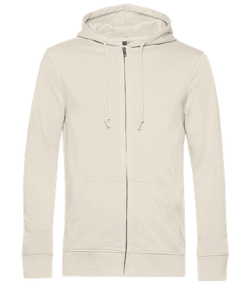 Unisex B&C Organic Zip-Up Sweatshirt - Cream - Front