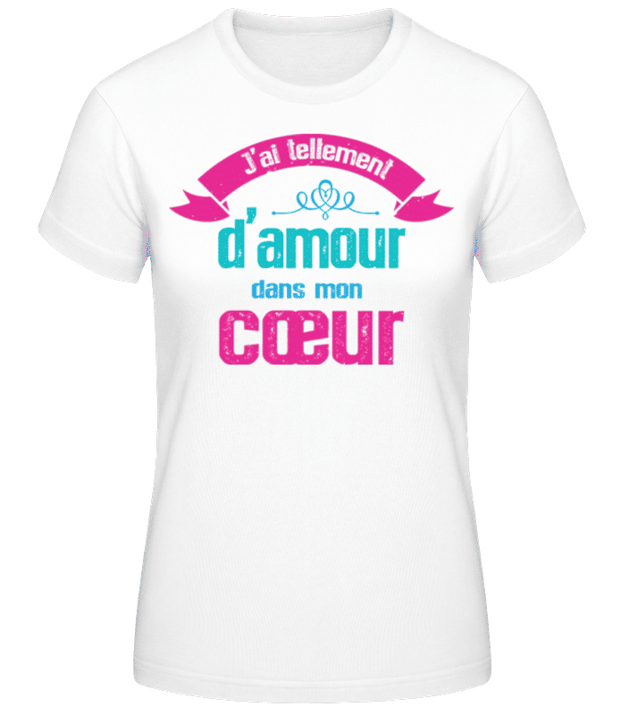 Aperçu: Tellement D’amour - T-shirt standard Femme - Blanc - Devant