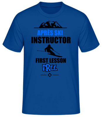 Apre`s Ski Instructor Mountain - Männer Basic T-Shirt - Royalblau - Vorne