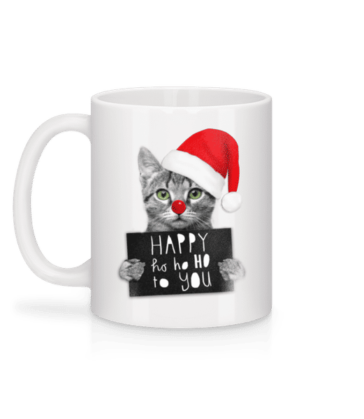 Aperçu: Happy Ho Ho Ho To You - Mug en céramique blanc - Blanc - Derrière