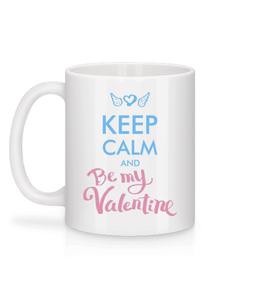 Aperçu: Keep Calm And Be My Valentine - Mug en céramique blanc - Blanc - Derrière