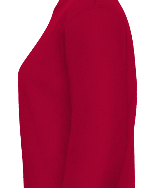 Aperçu: Squelette pirate de chats - Sweatshirt Femme - Rouge - Gauche