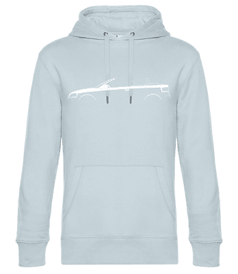 'Audi A3 Cabriolet (8P)' Silhouette - Pánska štandardná mikina s kapucňou - Svetlo modrá - Predné